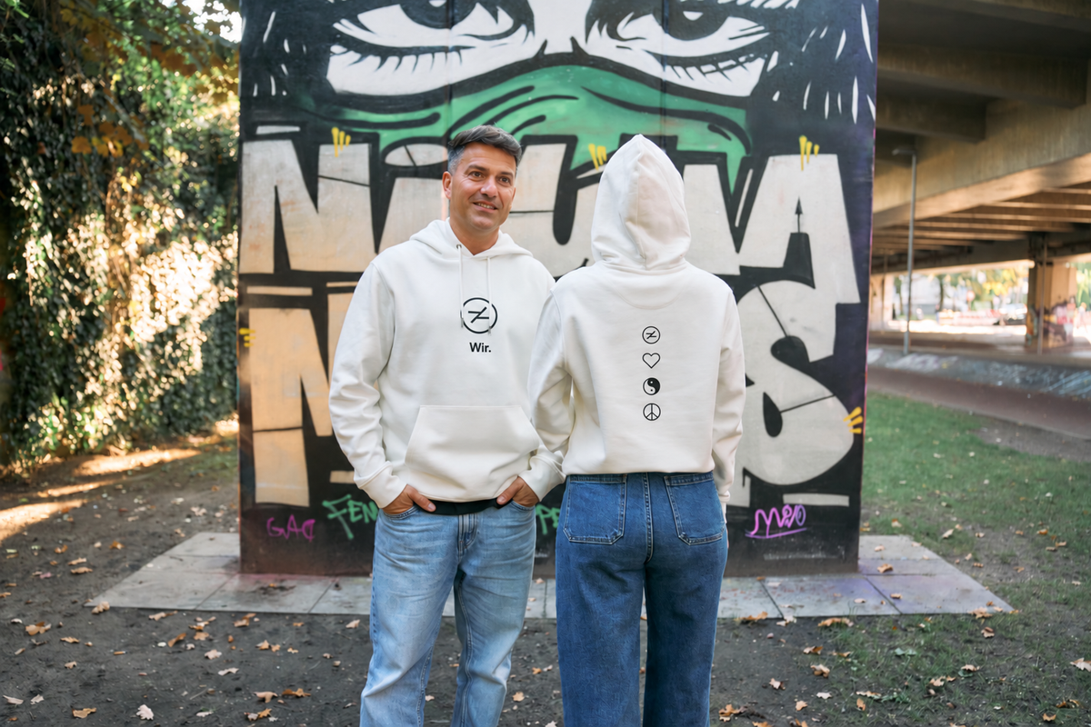 HOOD Hoodie Wir. in Nichtweiß