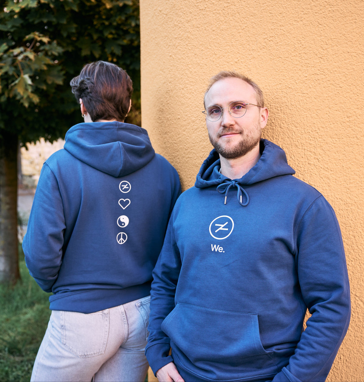 HOOD Hoodie We. in Dunkelpetrol