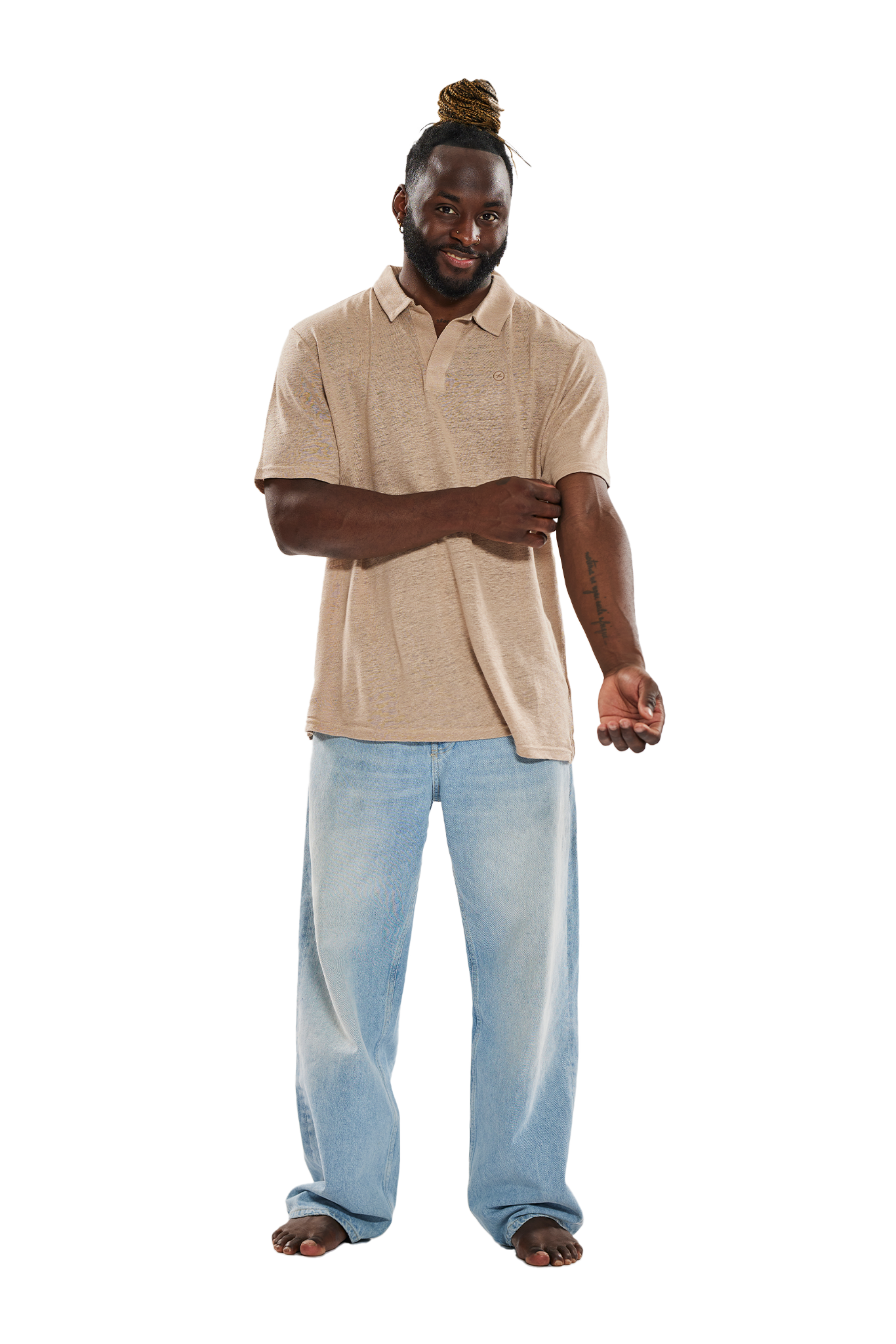 HOOD. Legend Leinen-Polo N° 8