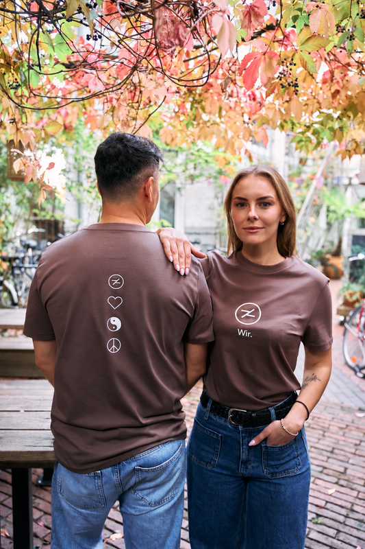 HOOD T-Shirt Wir. in Mokkabraun – Bild 2